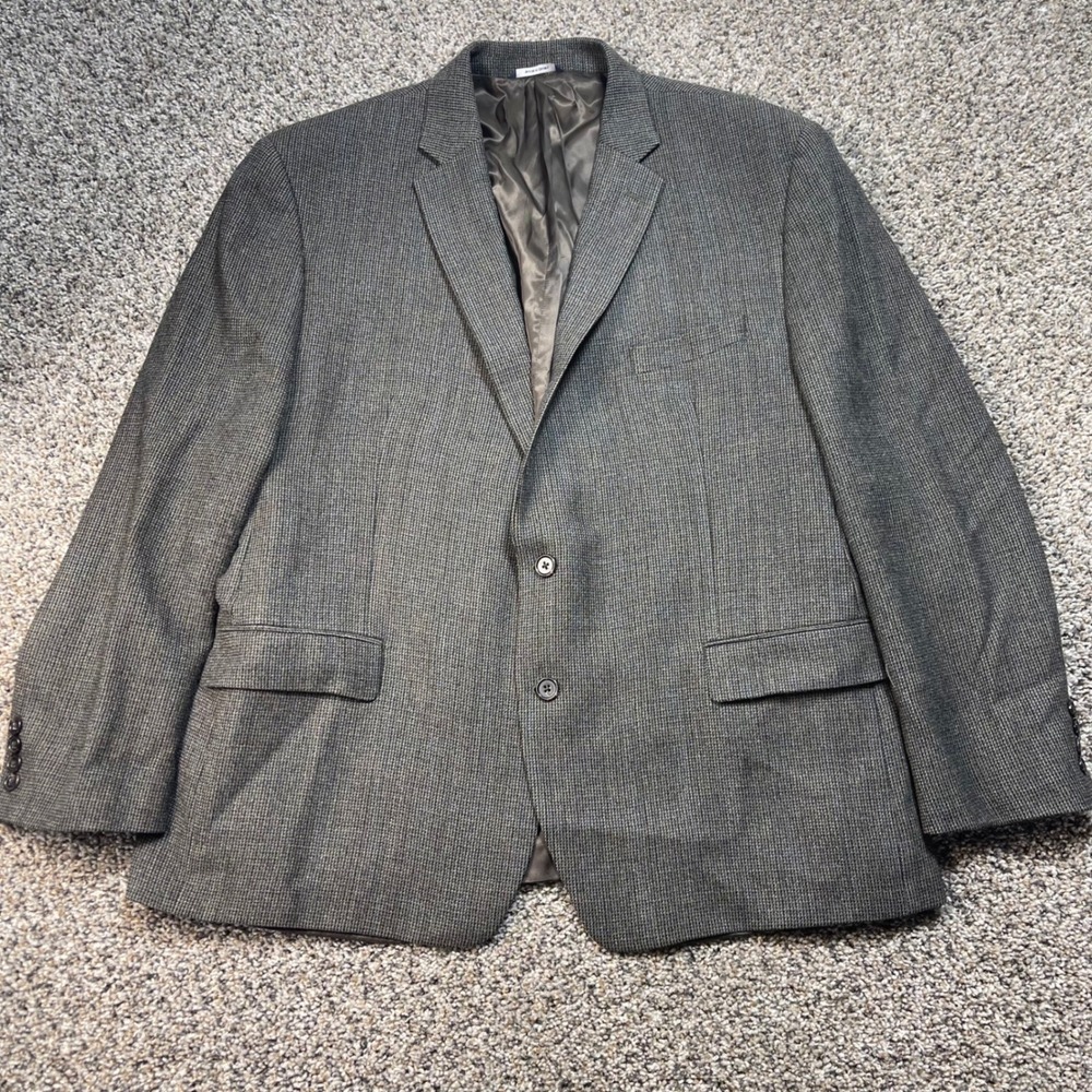 Ralph Ralph Lauren Mens 50R Blazer Grey Wool Natural Stretch Sport Coat 50R